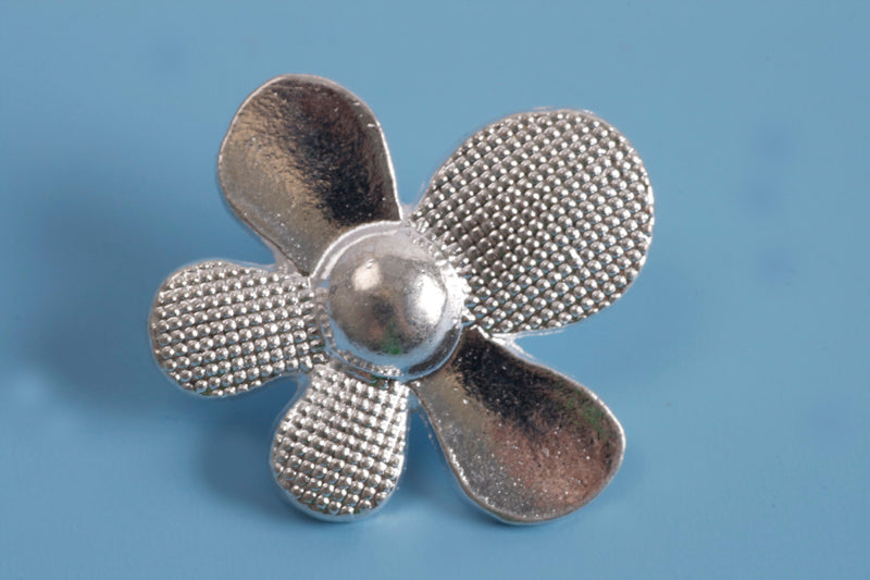 Knap, blomst, 22x7 mm, FS, 2 stk.