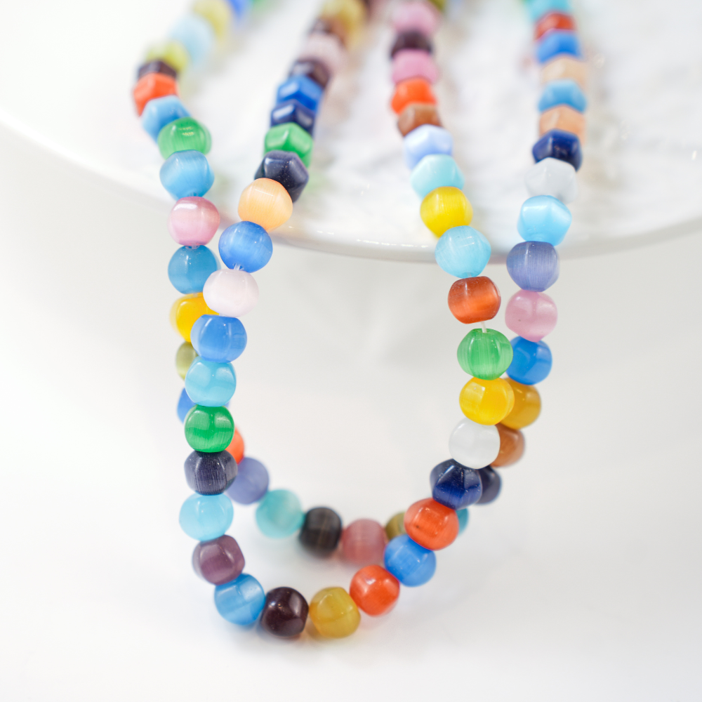 Cat Eye,10mm/36cm,Hel Streng - Mix