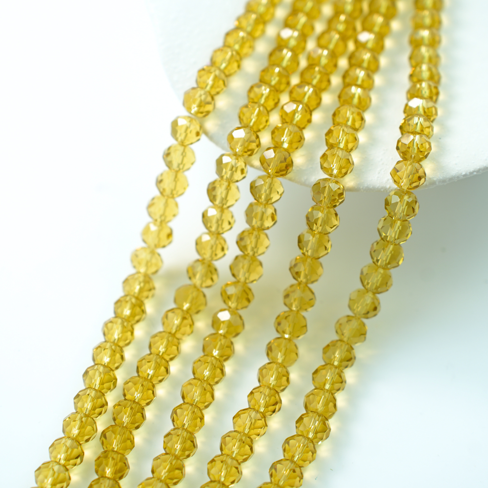 Zirkon,Diamantslebet Rund, 10*8mm/49cm,Hel Streng - Dijon