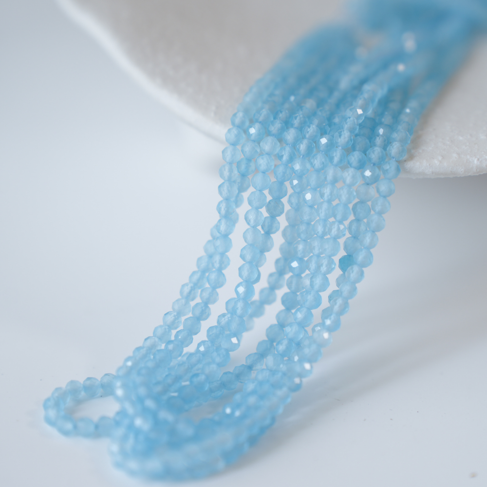 Zirkon, Isblå, Farverig 3 mm