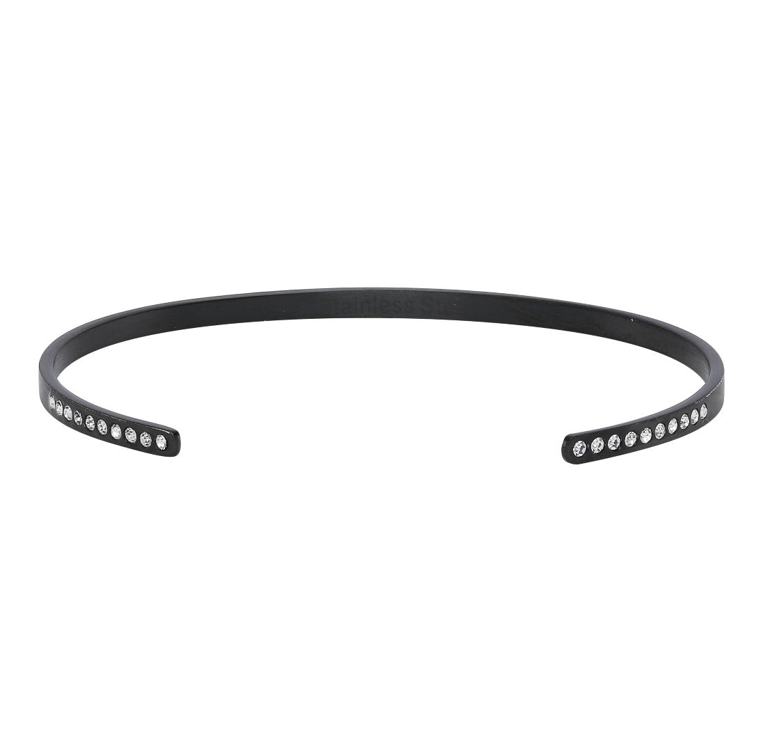 Zirkonia Bangle Black