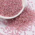 Seed beads, ca. 2x1,5 mm, lys pink, ca. 5 gram