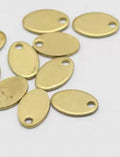 Oval, 9x5x1mm, FG rustfrit stål, 4 stk.