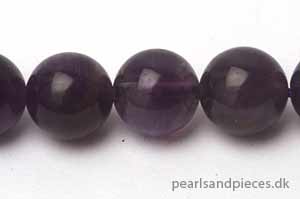 Amethyst, rund, 16 mm, 1 streng