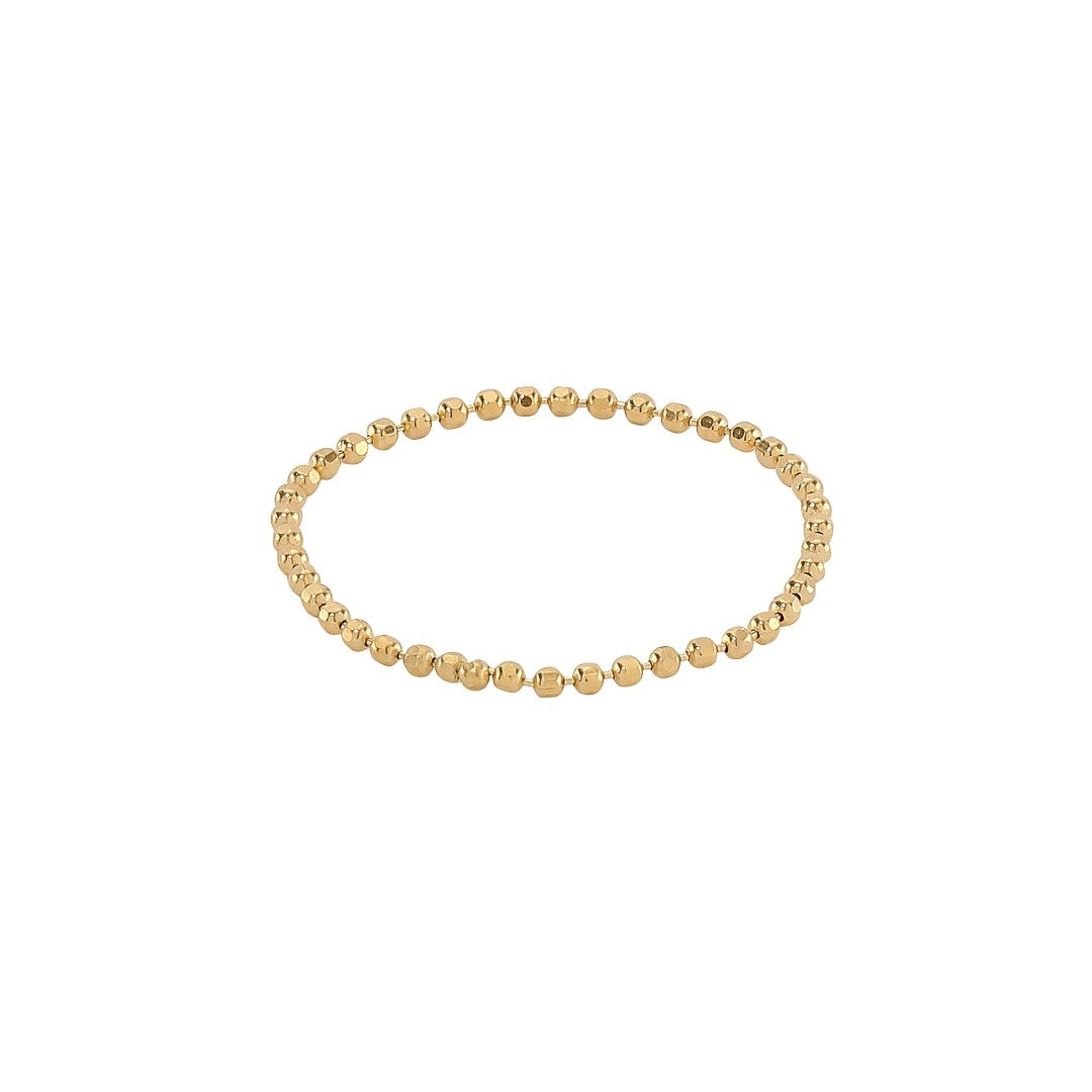 Ball Chain Ring Gold