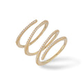 Triple Ring Zirkonia Gold