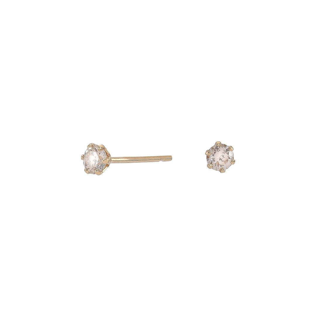 Diamond Ear Studs, 0.100 ct, Gold