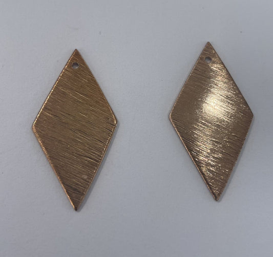 Harlekin, børstet, 20x10 mm, RG, 2 stk.