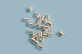 Klemøjer, tube, 2x2 mm, 925s, ca. 25 stk.