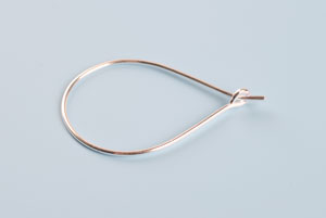 Ørering, dråbe, ca. 28x18 mm, 925s, 1 par