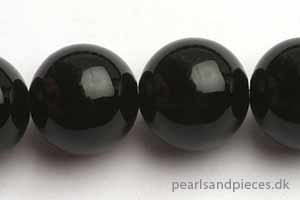 Sort onyx, 14 mm, 1 streng
