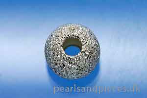 Perle, stardust, 3 mm, 925s, 6 stk.