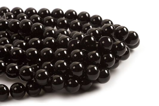 Sort onyx, 18 mm, 1 streng