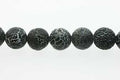 Black Weathering, blank, rund, ca. 12 mm, 1 streng