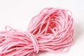 Bomuldssnøre, vokset, pink, 1,5 mm, 10 meter