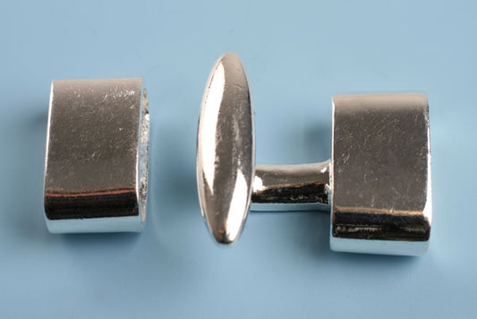 Hægtelås, FS, ca. 20x21x9 mm, 1 sæt