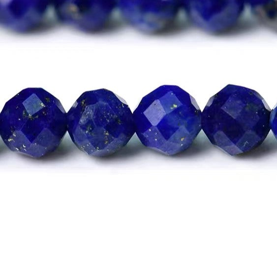 Lapis-Lazuli , facetteret rund 4.2 mm , hel streng