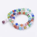 Cat Eye, ca. 6-7 mm, multicolour, 1 streng
