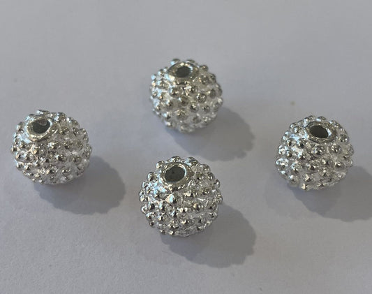 Perle,pindsvin， 9 mm, FS, ca. 4 stk.