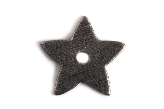 Stjerne, børstet, midterboret, 11 mm, BP, 2 stk.