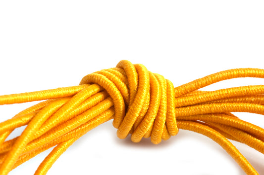 Elastiktråd, orange, 1 mm, 3 meter