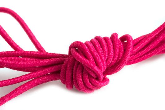 Elastiktråd, pink, 1 mm, 3 meter