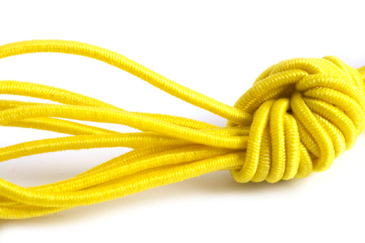 Elastiktråd, gul, 1 mm, 3 meter