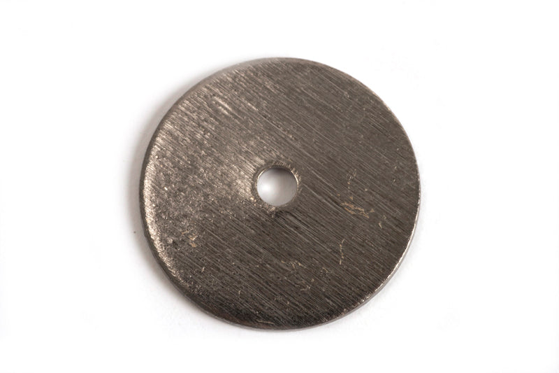 Mønt, børstet, midterboret, 14 mm, BP, 2 stk.