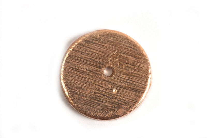 Mønt, børstet, midterboret, 10 mm, RG 2 stk.