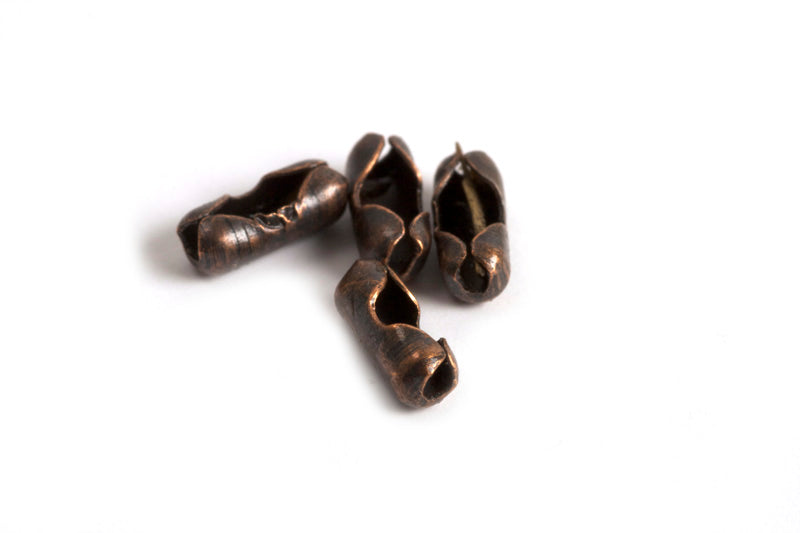 Lås til kuglekæde, 5x2,5x2 mm, KF, 10 stk.