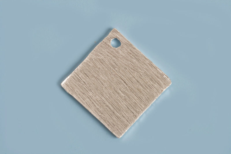 Kvadrat, børstet, ca. 10 mm, FS, 2 stk.