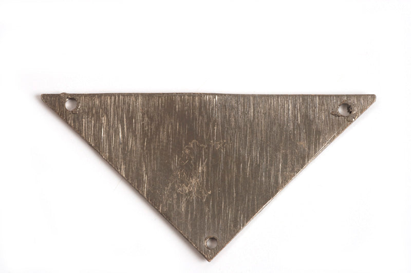 Trekant, børstet, ca. 40x20mm, 3 huller, BP, 1 stk.