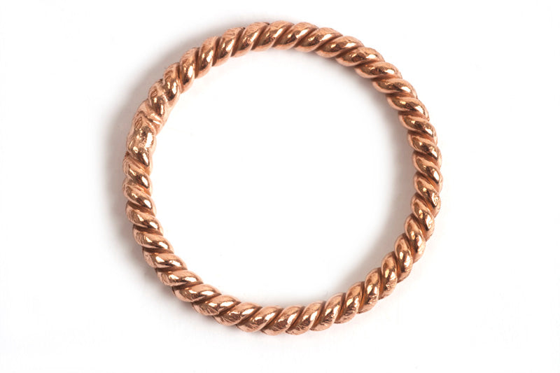 Snoet ring, 1,4 mm, indv. ca. 15 mm, RG, 2 stk.