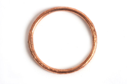 Børstet ring, 1,2 mm, indv. ca. 14 mm, RG, 2 stk.