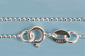 Halskæde, kuglekæde, 60 cm x 1,2 mm, sølv 925s, 1 stk.