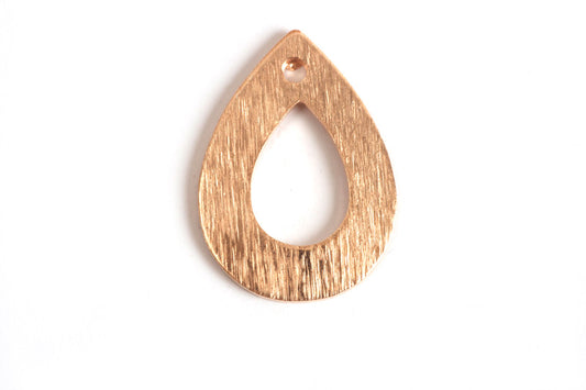 Åben dråbe, børstet, 13x18 mm, RG, 2 stk.