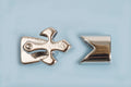 Hægtelås m/kors, 13x15x11 mm, FS, 1 sæt