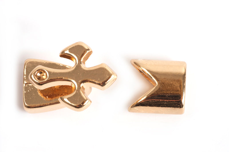 Hægtelås m/kors, 13x15x11 mm, FG, 1 sæt