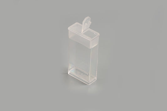 Flip-top æske, ca. 50x27x12 mm, 3 stk.