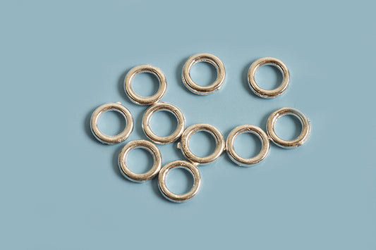 Ring/øsken, lukket, 5x1 mm, FS, ca. 10 stk.