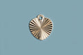 Vedhæng, hjerte m/mønster, ca. 10x8 mm, forsølvet med ægte sølv, 4 stk.