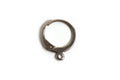 Hoops med lukning, ca. 14x12 mm, rustfrit stål, 1 par