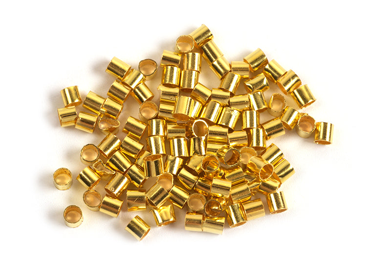 Klemøjer, tube, 2x2 mm, FG, ca. 100 stk.