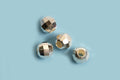 Discoperle, facet, 4 mm, 925s, 4 stk.