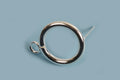 Ørestikker, ring m/øsken, 14x18 mm, rustfrit stål forsølvet med ægte sølv, 1 par