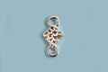 Vedhæng m/banket overflade, link, ca. 9x4,5 mm,  925s, 1 stk.