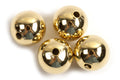 Perle, 10 mm, forgyldt med 18K guld, ca. 4 stk.