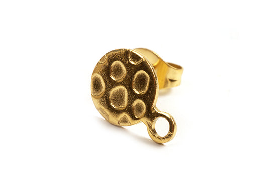 Ørestikker m/tekstur, 11,5x8 mm, FG rustfrit stål, vandfast, 1 par