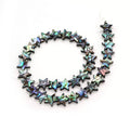 Abalone skaller / shellperler /stjerne ，12*12*3.5mm，39cm