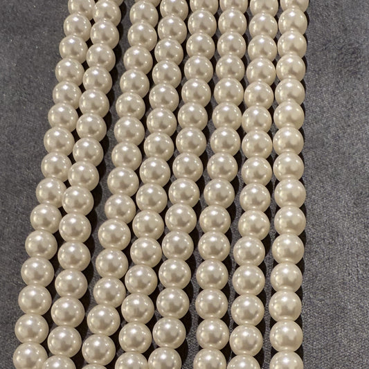 Shellperler / runde ，5mm，40cm